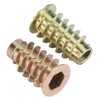 50-Piece M6 Zinc Alloy Hex Socket Insert Nuts Kit –