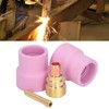 4Pcs TIG Welding Accessory Set Ceramic Nozzle 2.4mm Gas Lens