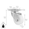 Wagner Eco 03125001 Swivel Castor Diameter 50 mm, Height 70