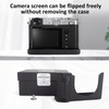 MUZIRI KINOKOO Fuji GFX100 RF Protective Genuine Leather Half Case