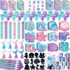 BenLouis 240Pcs Mermaid Party Favors Little Mermaid Pencils Stickers School