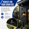 Demimy Rain Chain Gutter Adapter, 4 Pack, Black