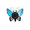 Evergreen Butterfly Outdoor Wall Thermometer, Blue