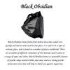 Top Plaza Black Obsidian Healing Crystal Stone Necklaces for Men