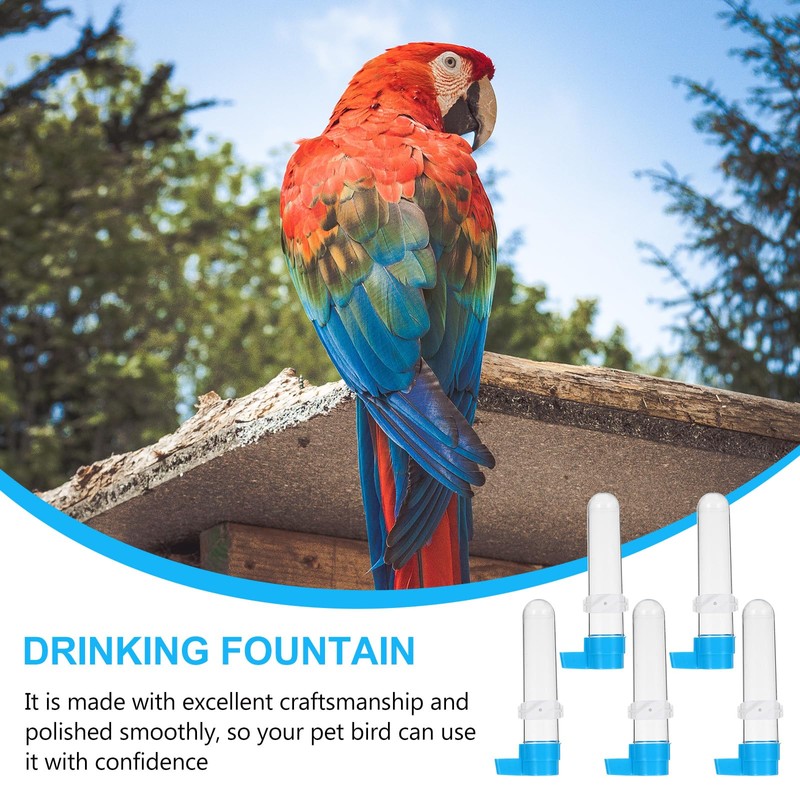 TEHAUX Automatic Bird Water Dispenser, Bird Drinker Cage Feeders Parrot
