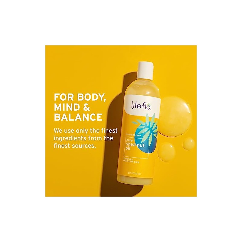 Life-Flo Pure Shea Nut Oil, 16 Fluid Ounce