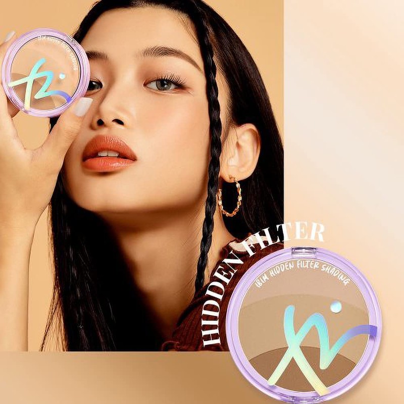 IBIM HIDDEN FILTER SHADING SHADOW BROWN 3D SMALLER FACE MAKEUP