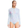 Lilly Pulitzer Women's Standard Nayte Rashguard Top UPF 5, Multi