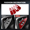 FXETRNL Real Carbon Fiber Center Control Window Lifting Frame Covers
