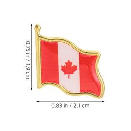 Awleynz 10/30/50Pcs Canada Flag Lapel Pins, Metal Enamel Maple Leaf Brooch, Maple Leave Pride Day, Canada Souvenirs for Hat Bag Travel Gifts National, Independence Day Decor (10)