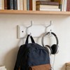 Gutol 2-Hook Door Wall Mounted Coat Rack, 22cm - White