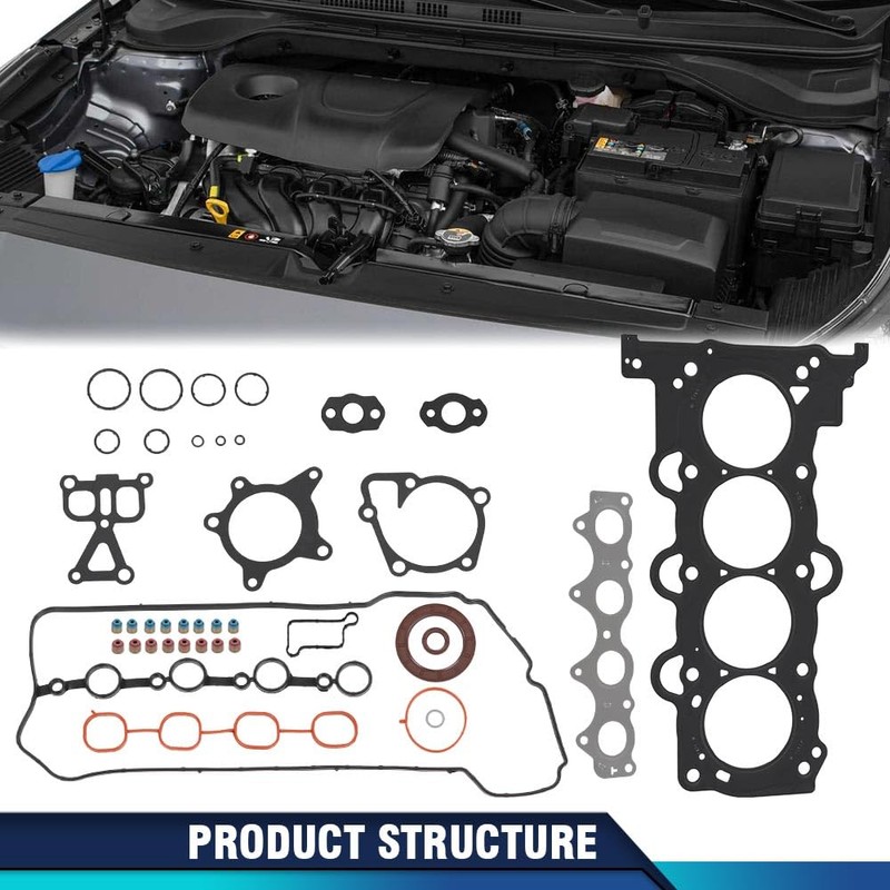 PIT66 Front Engine Head Gasket Kit Compatible with Hyundai, Kia/Accent,