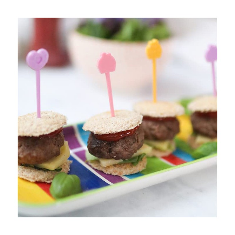 Pick Sticks - Fun Food Skewers for Kids (Yellow, Purple