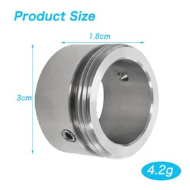 Editbar 2 Pieces (20-23mm) to M30×1.5 Stainless Steel Thermostat Adapter with 2 Wrenches & 4 Screws - Radiator Valve Adapter Compatible with Danfoss RA M30 × 1.5