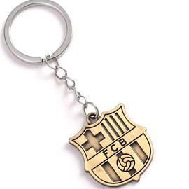 Llavero logo del Barcelona Logo color Oro Metalizado, logo barca, de metal, Accesorio Deportivo para Fanáticos, Regalo Ideal para Aficionados, Llavero de Fútbol para Llaves, mochilas y bolsos