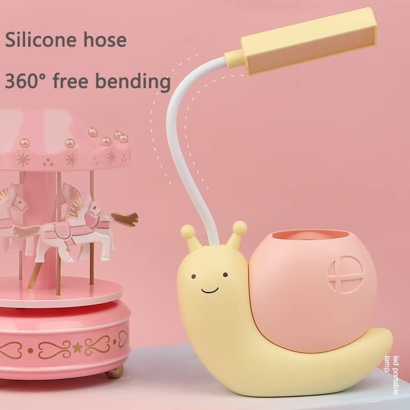 Weltition Cute Kids Lamp with Pen Holder,LED Desk Lamp for