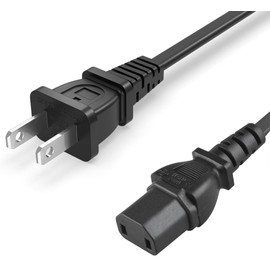 GizMac AC in Power Cord Outlet Socket Cable Plug Lead for Sony Bravia KDL-55EX500/ KDL-55EX501/ KDL-55V5100/ KDL-60EX500