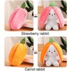 Rabbit Plush Stuffed Animal Strawberry Carrot Bunny Plushie Toy for