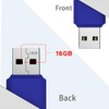 mosDART Paquete de 10 Flash Drives USB 2.0, Azul, 16GB