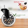 Office Chair Wheels for IKEA Chairs,10mm stem Caster, 3 Inch