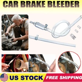 Universal Clutch Brake Bleeder Hose One Way Valve Tube Bleeding Tool Kit Motorcycle Car