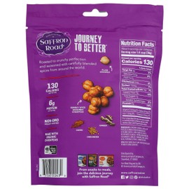 Saffron Road Bombay Spice Crunchy Chickpea Snack, 6oz - Gluten Free, Non-GMO, Halal, Kosher, Vegan