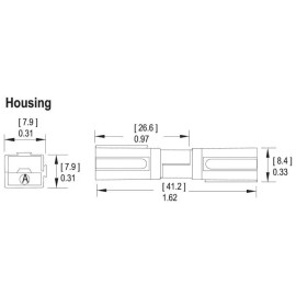 Anderson Power Pole Powerpole White Housing 1327G7 Power Pole  100 pack