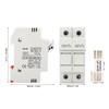 DC Fuse Holder Quick Breaking 2P 32A 10x38 Photovoltaic Fuse