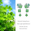 Dreamboat St Patricks Day Earrings for Women Four Leaf Clover