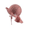 Sterntaler Sun Hat Leaves with Neck Protection and Tie Strap