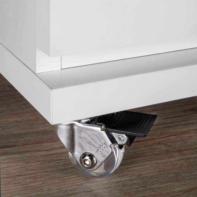 Emuca - Caster wheels with a mounting plate, Ø 35mm