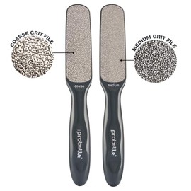 Probelle Lima de Pies de Níquel de Doble Cara y MultidireccionalReduce inmediatamente callosidades y callos a polvo. (Gris Oscuro)