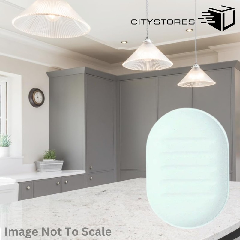 Citystores® CA Soap Holder Box White Plastic Soap Dish For
