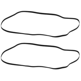 Create idea Pack of 2 Black Rubber Record Straps for Gramophone Turntable Player Straps Turntable Straps Phonograph Replacement Straps 300 mm Folded Length 5 mm Width