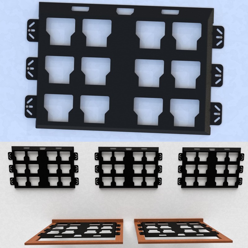 SZWJT-LV Packout Mounting Plate Compatible with Milwaukee Packout Toolbox,Metal Mounting