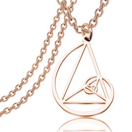 PLITI Golden Ratio Necklace Fibonacci Numbers Fibonacci Spiral Science Jewelry Math Lover Gifts Golden Ratio Spiral Necklace Mathematician Gift Architects Gifts (Golden Ratio RG nec)