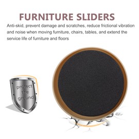 WHAMVOX 1set Heavy Furniture Leg Sliders for Easy Moving Durable Furniture Glides Non Slip Floor Protectors for Tables Sofas Beds More 4pcs