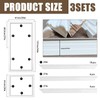 3 Set Solid Wood Wainscoting Panels Kit - Quick Installation