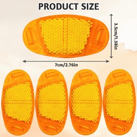 flintronic 4PCS Bicycle Wheel Reflectors, Bicycle Spoke Reflectors, High Reflective Cat Eye Reflectors, Bicycle Accessories for Various Bicycle Performance Mountain Bikes