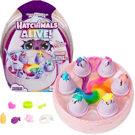 Spin Master Alive, Rainbow Hatchery Toy with 6 Mini Figures in Color Reveal Eggs & 10+ Ac...