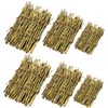 Mikinona 6pcs Bamboo Sushi Arrangement Table Trays for Eating Mini