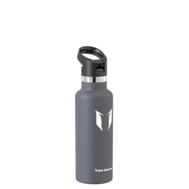 Super Sparrow Water Bottle Insulated - 500 ml - Standard Mouth FlipFlow Flask - BPA Free, Leak Proof Drink Bottle- Ergonomic Straw Water Bottles for Work, Gym, Travel, Sports, Outdoor