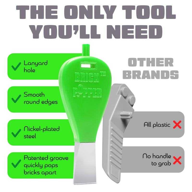 Brick Popper - World's Fastest Separator Tool - Efficient Remover