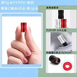 nismo NISMO Air Valve Cap with Exclusive Logo, Aluminum Alloy, Enhances Your Vehicle, Cool, Dustproof, Anti-rust, Leak-proof, for Cars and Motorcycles, Stylish Tire Accessory (nismo, Red)