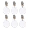 6Pcs Tablecloth Weights Marble Stainless Steel Small Size Waterproof Rustproof