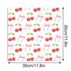 Cotrida 24 Sheets Cherry Fruit Scrapbook Paper, Pink Patterns Decorative