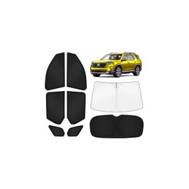 KUST Car Window Shades for Honda Pilot 2025-2026 Windshield Sun Shade Side Window Cover UV Block Privacy Protection Pilot Accessories Foldable Front Rear Full Set 8PCS