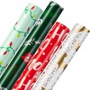 Christmas Wrapping Paper (4 Rolls: 93 sq. ft. ttl) Reindeer,