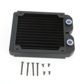 Computer Water Cooling Copper Radiator 14 Tubes CPU Cooler Heatsink 120mm G1/4
