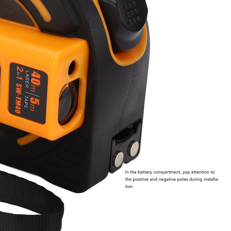 Laser Tape Measure High Accuracy ABS Housing Manganese Steel Digital